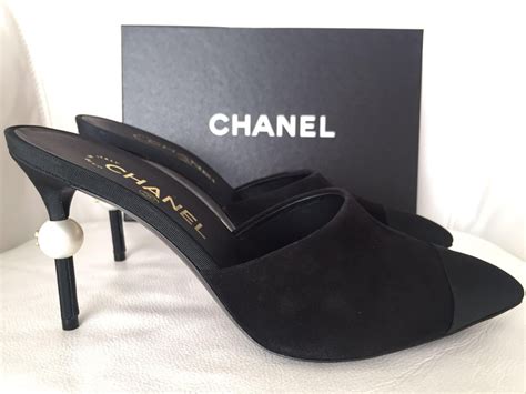 chanel mules 2016|Chanel women's high heel shoes.